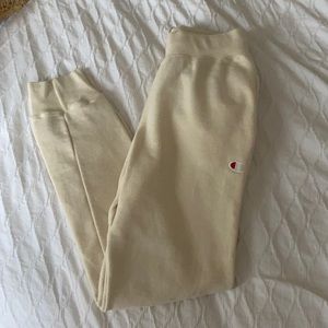 Champion reverse weave joggers - cream